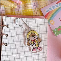 Kawaii Girl Acrylic Key Ins Accessories Trinket Women Hanging Bag Airpods AT2302 Official Merch