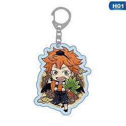 Key Cartoon Animated Boy Volleyball Key Ring Acrylic Haikyuu Youth Volleyball AT2302 Official Merch