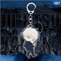 Key Pendant Lively Jujutsu Kaisen Cosplay Acrylic Double-Sided Figure Bag Chain AT2302 Official Merch