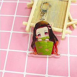 Keychain For Boys, Girls Animated Demon Slayer Key Key Santo Brinco Foil AT2302 Official Merch
