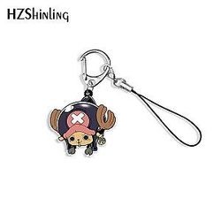 New One Piece Animated Cute Luffy Chopper Key Chain Epoxy Acrylic Jewelry Bag AT2302 Official Merch