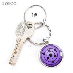 Naruto Animated Eyes Eye Key Chain Key Sharingan Uchiha Uzumaki Clan Logo AT2302 Official Merch