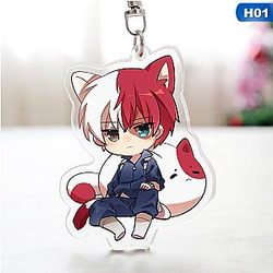 My Hero Key Academy Cosplay Todoroki Shouto Transparent Acrylic Key Chain AT2302 Official Merch
