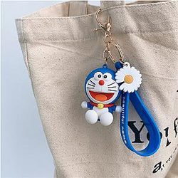 Pendant School Bag Doraemon Cartoon Keychains Fashion Liveliest Cat Doraemon Children AT2302 Official Merch