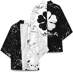 Black Clover Kimono - Five-Leaf Clover Kimono FDM3107