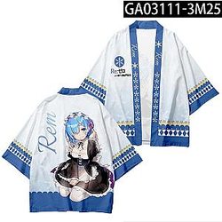 Re: Zero Kimono - 3D Printing Costumes Rem Cosplay Haori Unisex Japanese Kimono