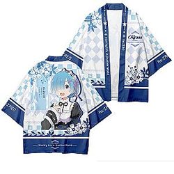 Re: Zero Kimono - 3D Print Rem Cosplay Haori Unisex Japanese Kimono