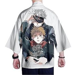 Jujutsu Kaisen Kimono - Anime Chacacters Harajuku Style 3D Printing Kimono