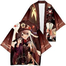 Genshin Impact Kimono - Anime Cosplay Costumes Adult Unisex Japanese Summer Kimono