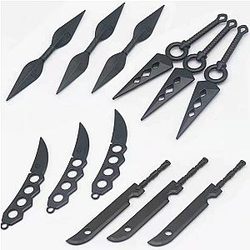 Anime Knives - Shuriken Kunai Uchiha Itachi Anime Black Weapon
