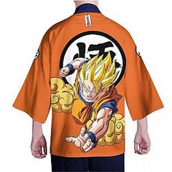 Dragon Ball Kimono - Goku SSJ Kimono Custom  Clothes GOT1308
