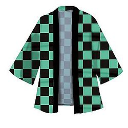 Tanjiro Checkered Kimono – Signature Demon Slayer Outfit