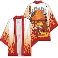 Demon Slayer Kimono - Rengoku Kimono Otaku Merch  Clothes GOT1308