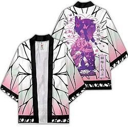 Demon Slayer Kimono - Shinobu Kocho Kimono Otaku Merch  Clothes GOT1308
