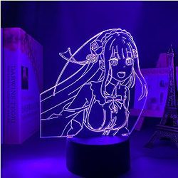 Re: Zero 3D lamp - EMILIA Led Anime Lamp OTAKU0705