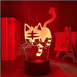 Pokemon 3D lamp - LITTEN Led Anime Lamp OTAKU0705