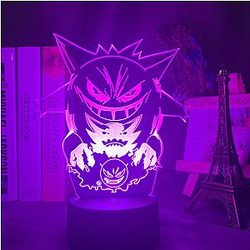 Pokemon 3D lamp - GENGAR x GASTLY x HAUNTER Led Anime Lamp OTAKU0705