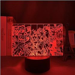 Jojo's Bizarre Adventure 3D lamp - JOESTAR GROUP Led Anime Lamp OTAKU0705