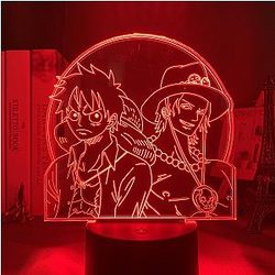 One Piece 3D lamp - LUFFY And ACE Led Anime Lamp OTAKU0705