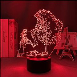 One Piece 3D lamp - LUFFY VS DOFLAMINGO Led Anime Lamp OTAKU0705