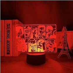 One Piece Lámpara 3D - UNA PIECE TEAM Lámpara Anime OTAKU0705