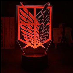 Attack on Titan 3D lamp - AOT LOGO Led Anime Lamp  OTAKU0705