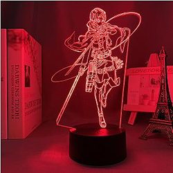 Attack on Titan 3D lamp - LEVI ACKERMAN Led Anime Lamp  OTAKU0705