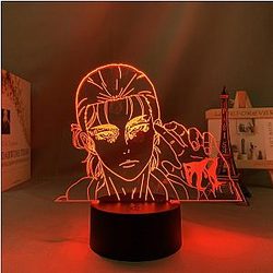 Attack on Titan 3D lamp - EREN YEAGER +Led Anime Lamp  OTAKU0705