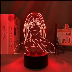 Attack on Titan 3D lamp - POST TITAN EREN Led Anime Lamp  OTAKU0705
