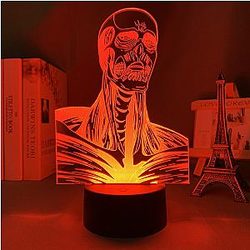 Attack on Titan 3D lamp - COLOSSUS TITAN Led Anime Lamp  OTAKU0705