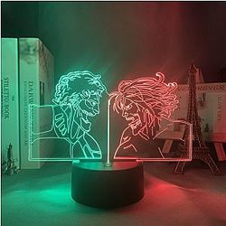 Attack on Titan 3D lamp - ARMOR VS ATTACK TITAN Led Anime Lamp  OTAKU0705