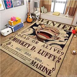 Anime One-Piece-Luffy Cartoon HD Printed Large Area Rugs Carpets for Home Living Room Children's Bedroom Sofa Doormat Floor Mats