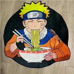 Anime Naruto Sasuke Eat Noodle Irregular Birthday Gift Mats Area Manga Rugs Bedroom Living Room Home Bedroom Decoration Doormat