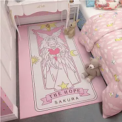 Cartoon Tarot Cards Magic Card Array Carpet Sofa Rectangular Bedroom Living Room Bedside Anime Rug Kawaii Decor