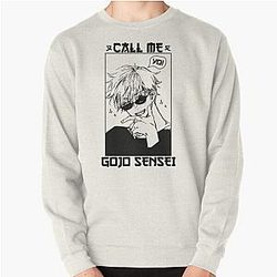 Jujutsu Kaisen Sweatshirts - Jujutsu Kaisen | Storu Gojo | Yo, Call Me Gojo Sensei | Anime Pullover Sweatshirt RB2212