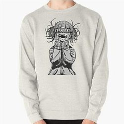 My Hero Academia Sweatshirts - Toga (80% Opacity Censor Bar) Pullover Sweatshirt RB2212