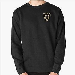 Black Clover Sweatshirts - Black Clover Black Bulls  Pullover Sweatshirt RB2212
