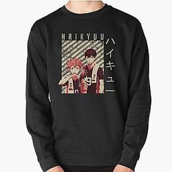 Haikyuu Sweatshirts - Hinata en Kageyama Haikyuu Pullover Sweatshirt RB2212