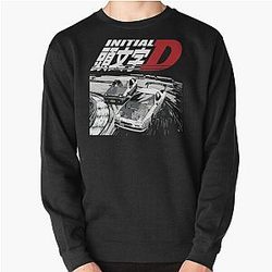 Initial D Sweatshirts - Initial D - Drift Racing  tandems Toyota Corolla AE86 Sprinter Trueno vs FC rx-7 Pullover Sweatshirt RB2212
