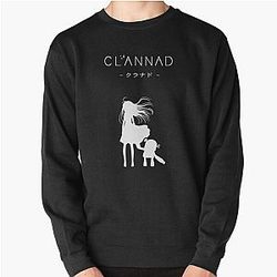 CLANNAD - Girl & Robot (White Edition) Pullover Sweatshirt RB2212