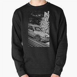 Eerste D-sweatshirts - Eerste D Toyota AE86 Drifting Pullover Sweatshirt RB2212