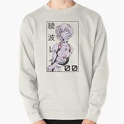 Evangelion Sweatshirts - Rei Ayanami Evangelion Manga v2 Pullover Sweatshirt RB2212