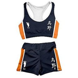 Haikyuu Swimsuits - Team Karasuno Active Wear Set FDM3107