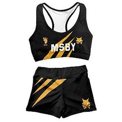 Haikyuu Swimsuits - Team MSBY Black Jackals Active Wear Set FDM3107