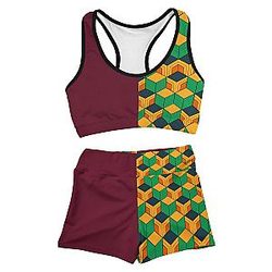 Demon Slayer Swimsuits - Summer Giyu Active Wear Set FDM3107