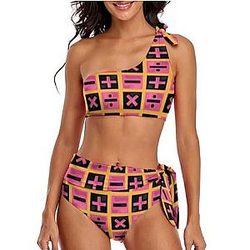 Animeswimsuit Bathing Suit - Jojo Bizarre Adventure Two Piece Pink Bathing Suit