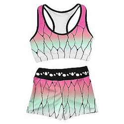 Demon Slayer Swimsuits - Summer Shinobu Active Wear Set FDM3107