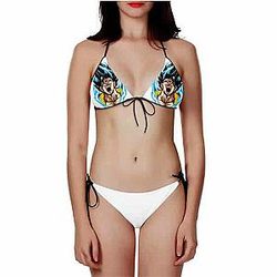 Animeswimsuit Bikini - Dragon Ball Gogeta Charging Up Minimalist Two Piece Bikini