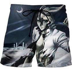 Bleach Swimsuits - Bleach Anime 3D Printed Over Beach Pool Men Shorts