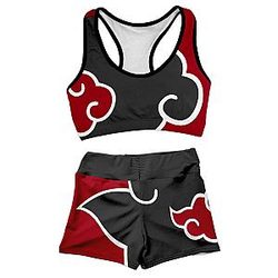 Naruto Swimsuits - Akatsuki Summer Active Wear Set FDM3107